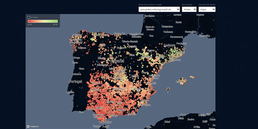 Presentación del primer mapa interactivo para el análisis de la movilidad social en España